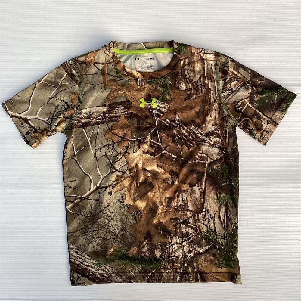 Under Armour youth Camo Short Sleeve T-Shirt Multicolor Size M